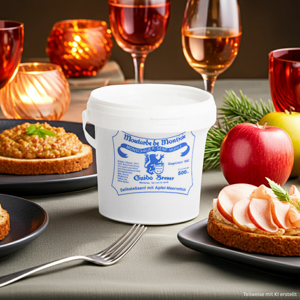 Apfel-Meerrettich-Senf - Monschauer Senf - 500 ml