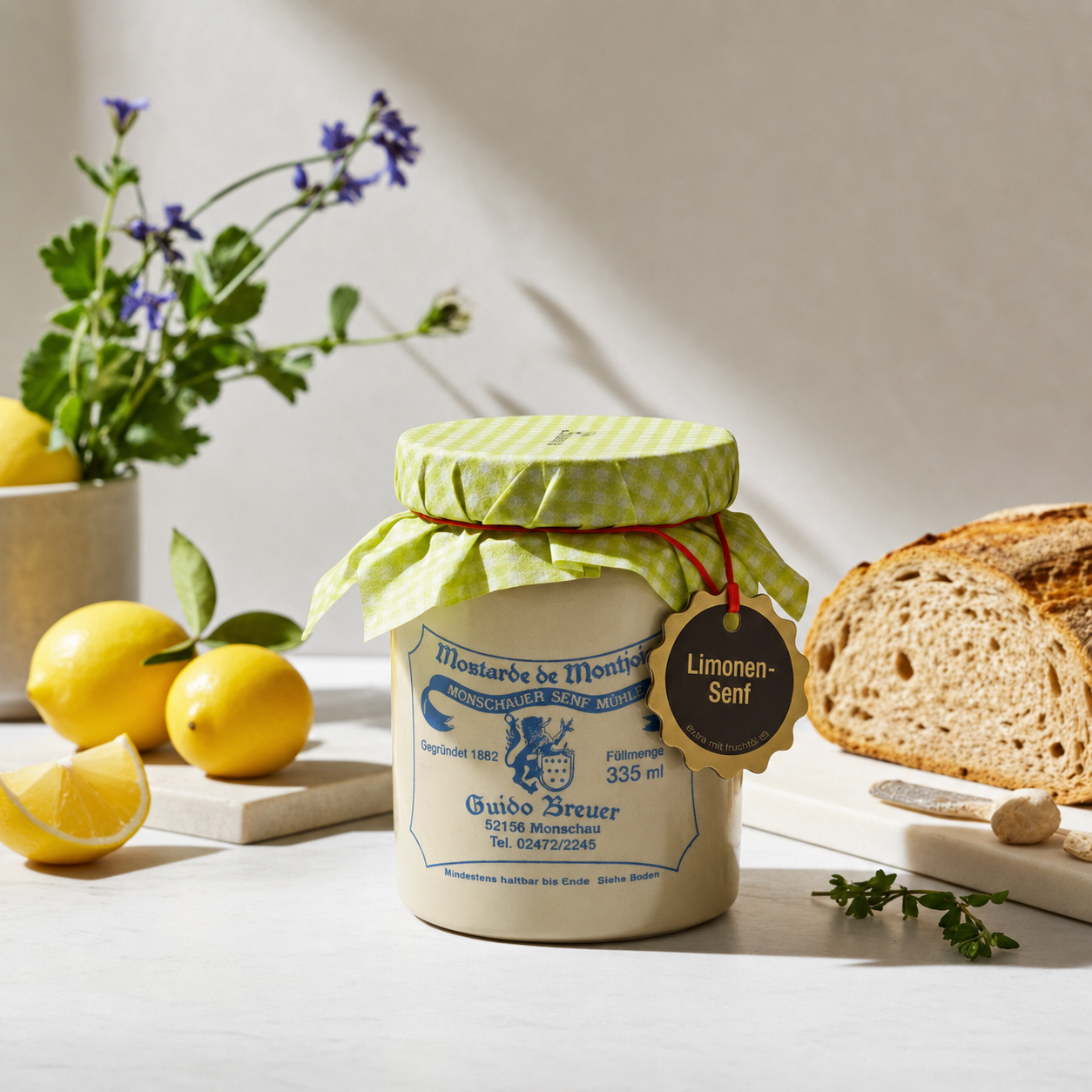 Moutarde citronnée - Moutarde Monschauer - 100 ml