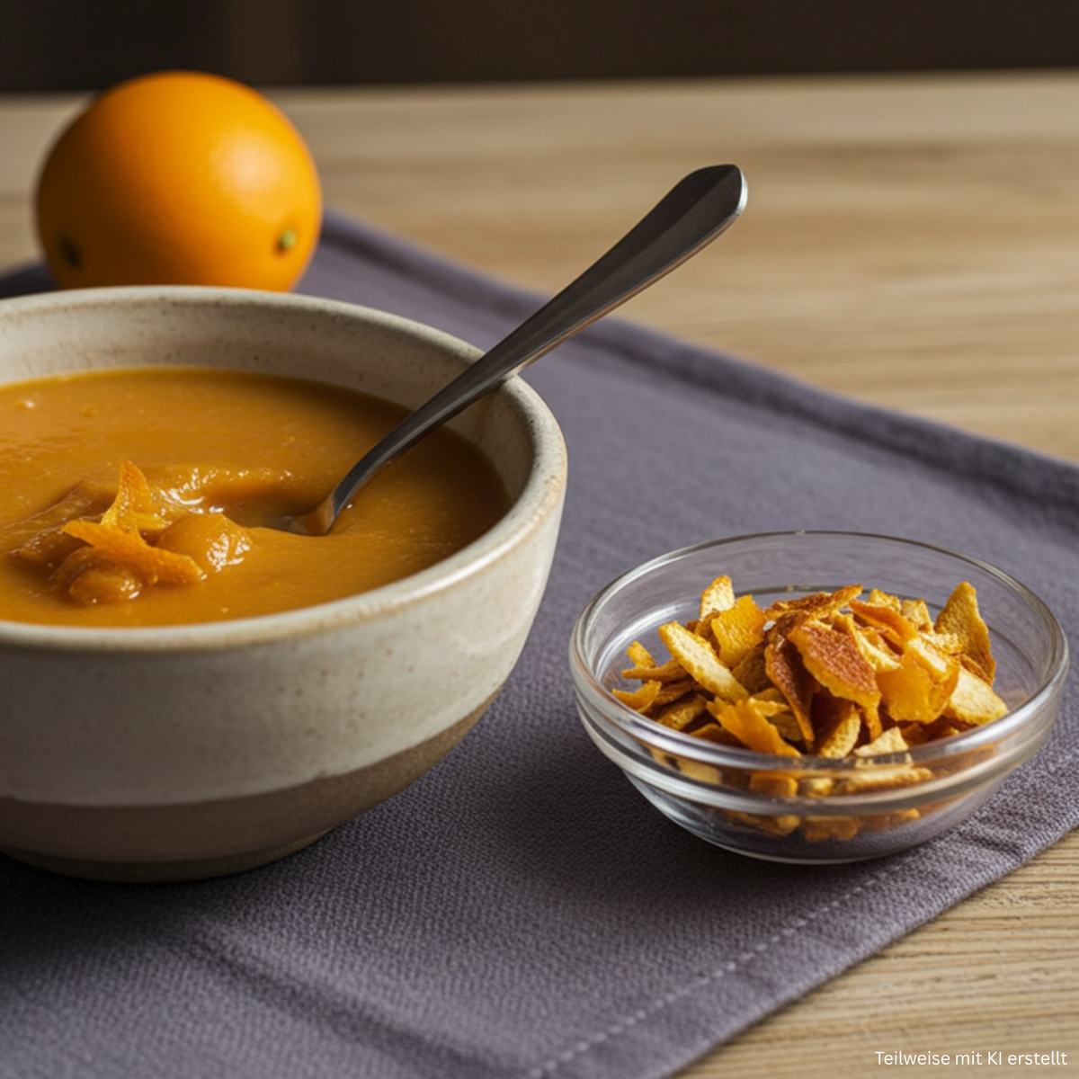 écorces d'orange (coupées)