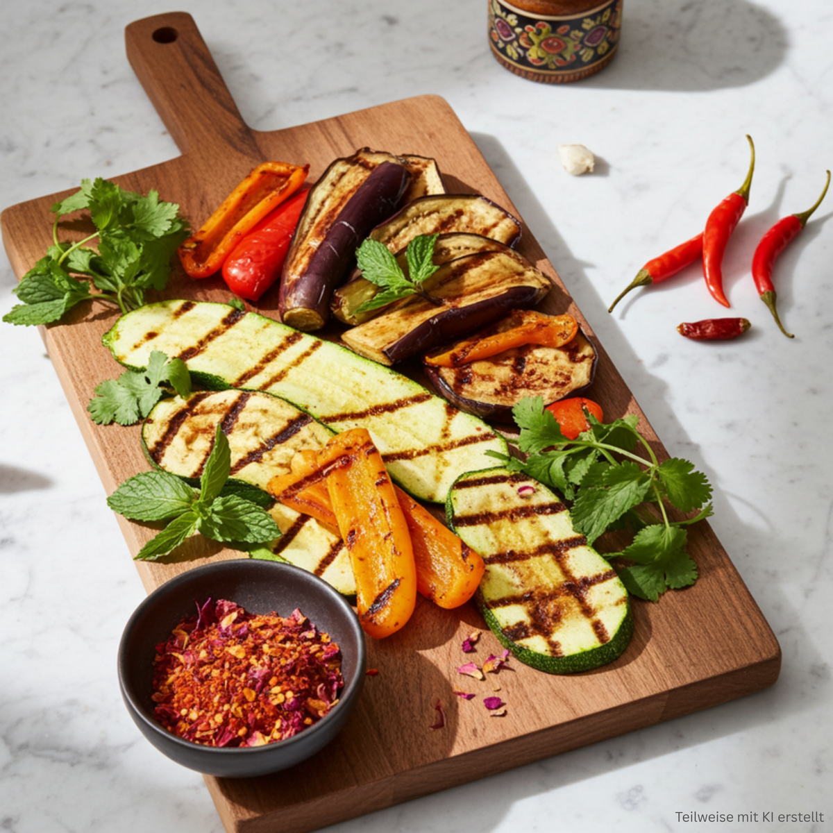 Harissa à la rose (préparation épicée)