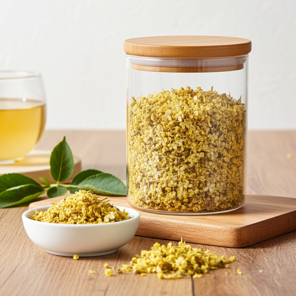 Fleurs de sureau, frottées