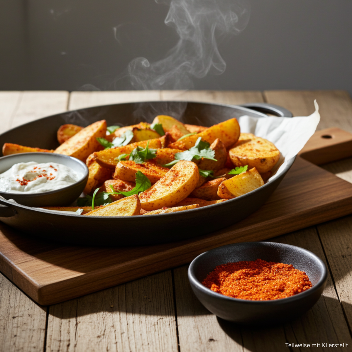 French fries (seasoning preparation)