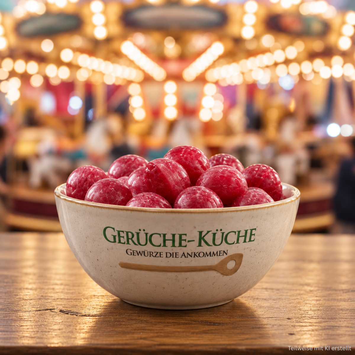 Wild cherry candies (fruit candies)