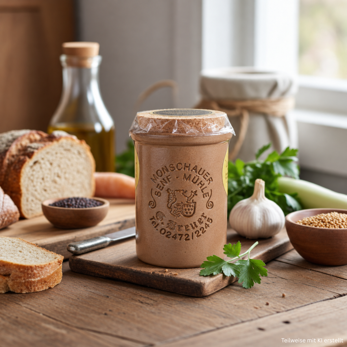 Wild herbs with wild garlic - Monschauer mustard - 100 ml