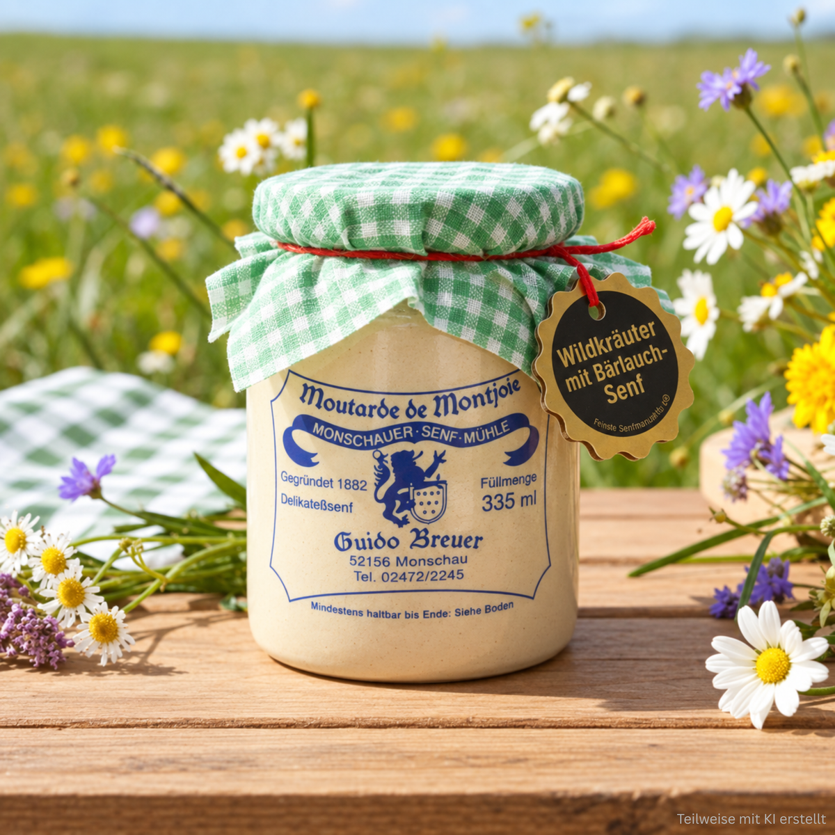 Wild herbs with wild garlic - Monschauer mustard - 100 ml