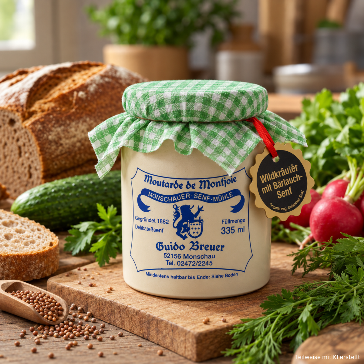 Wild herbs with wild garlic - Monschauer mustard - 100 ml