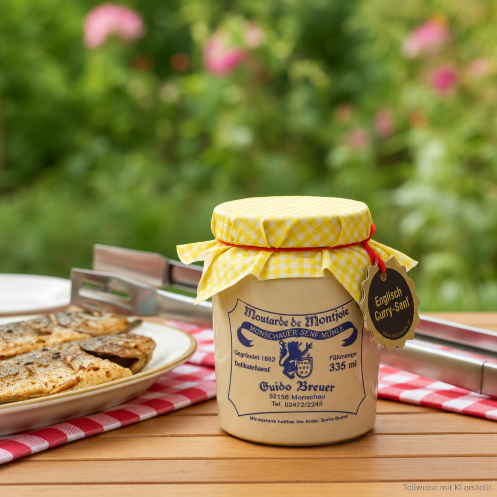 Moutarde au curry anglais - Moutarde Monschauer - 335 ml