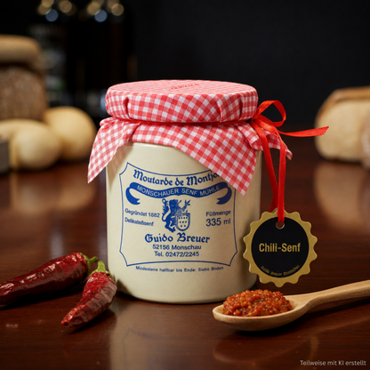 Moutarde au Chili - Moutarde de Monschau - Pot en Grès 335 ml