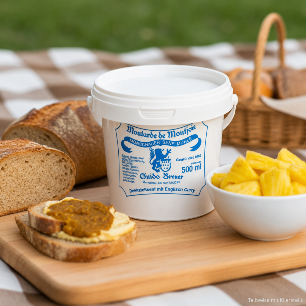 English Curry Mustard - Monschau Mustard - Moutarde de Montjoie - 500 ml