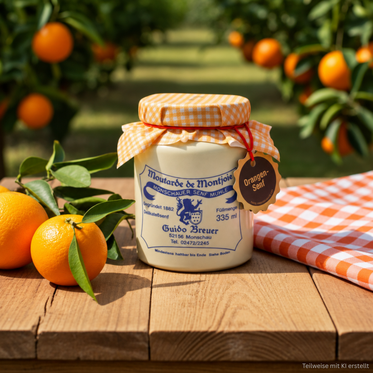 Orangen-Senf - Monschauer Senf - 335 ml