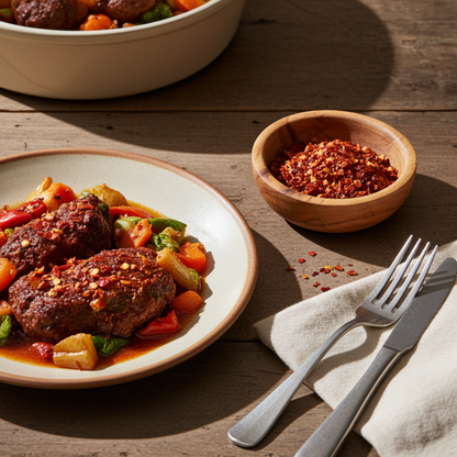 red-mild paprika flakes