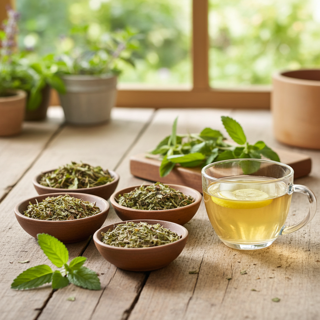 Melissenblätter geschnitten | Melissentee