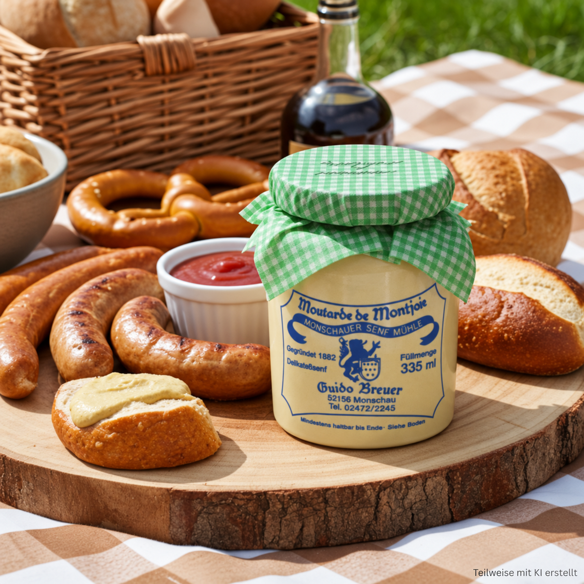 Schlesische Art mit Kümmel - Monschauer Senf - 335 ml