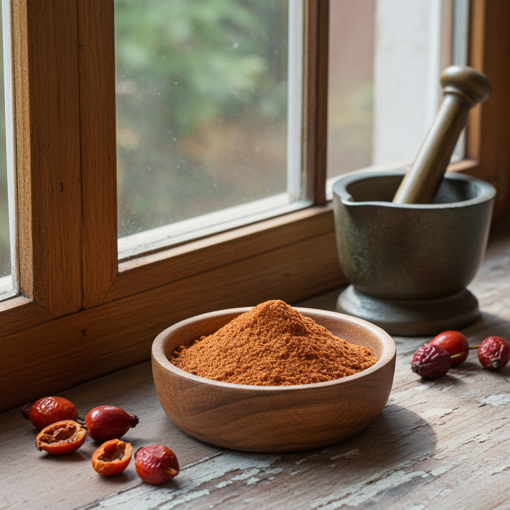 Hagebuttenschalen gemahlen | Fruchtprodukt