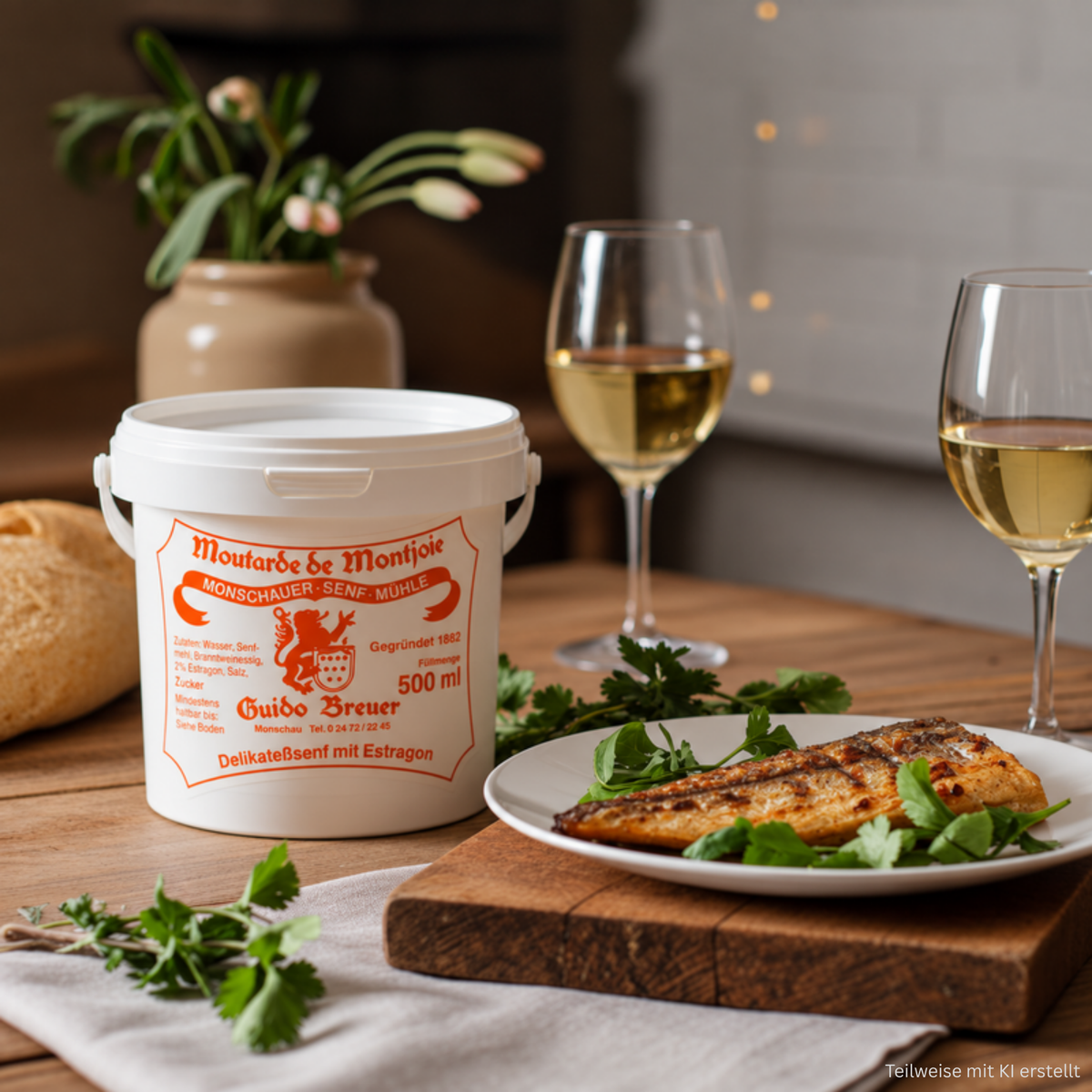 Estragon Senf - Monschauer Senf - 500 ml