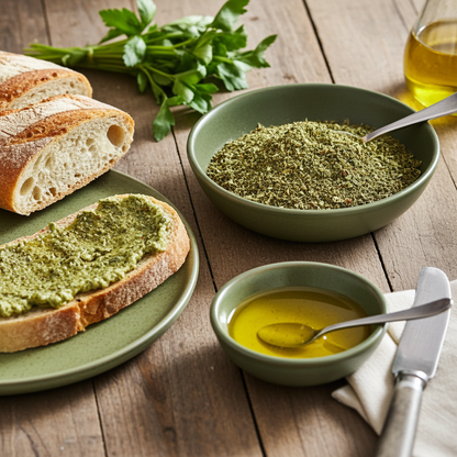 dipping garden herbs (spice preparation)