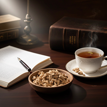 Racine de calamus pelée et coupée