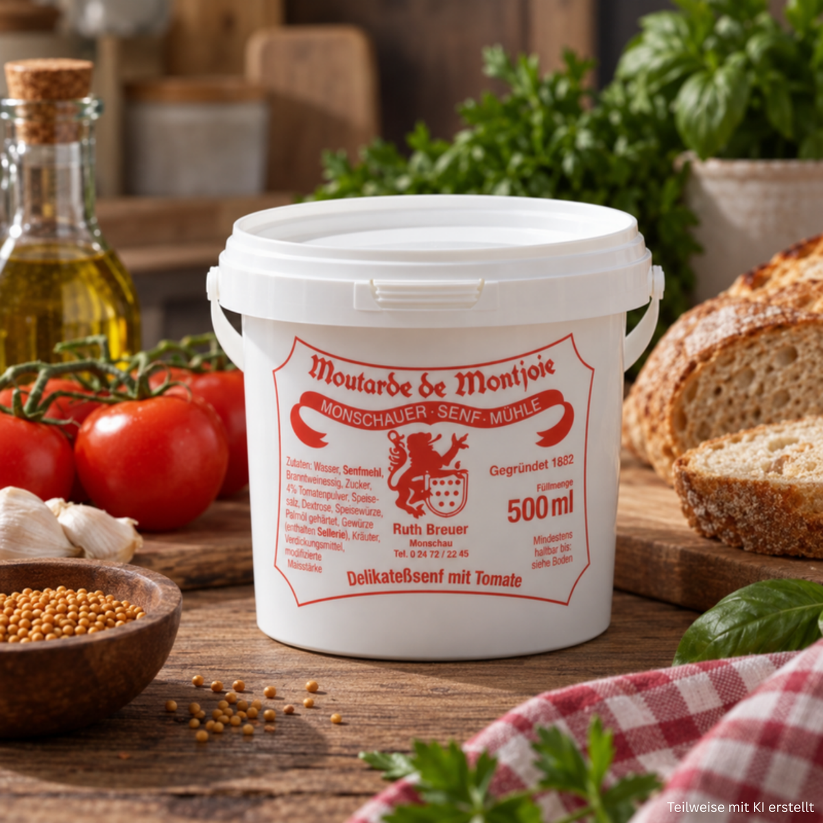 Tomaten-Senf - Monschauer Senf - 500 ml