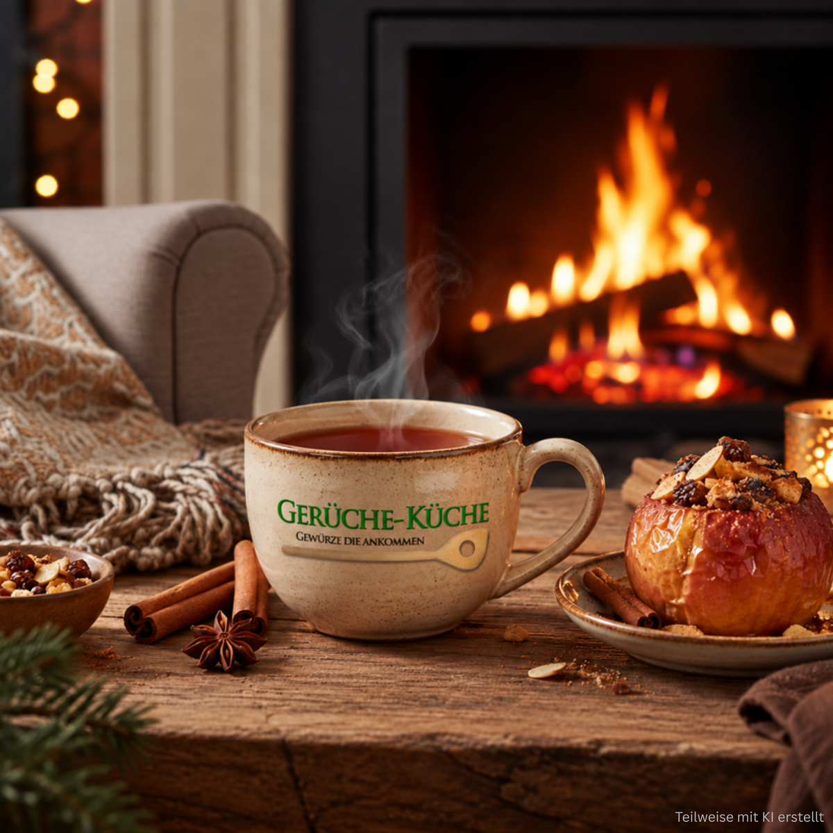 baked apple tea (fruit tea)