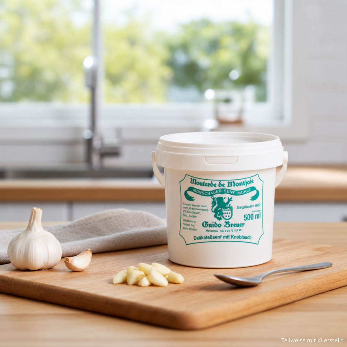 Knoblauch-Senf - Monschauer Senf - 500 ml