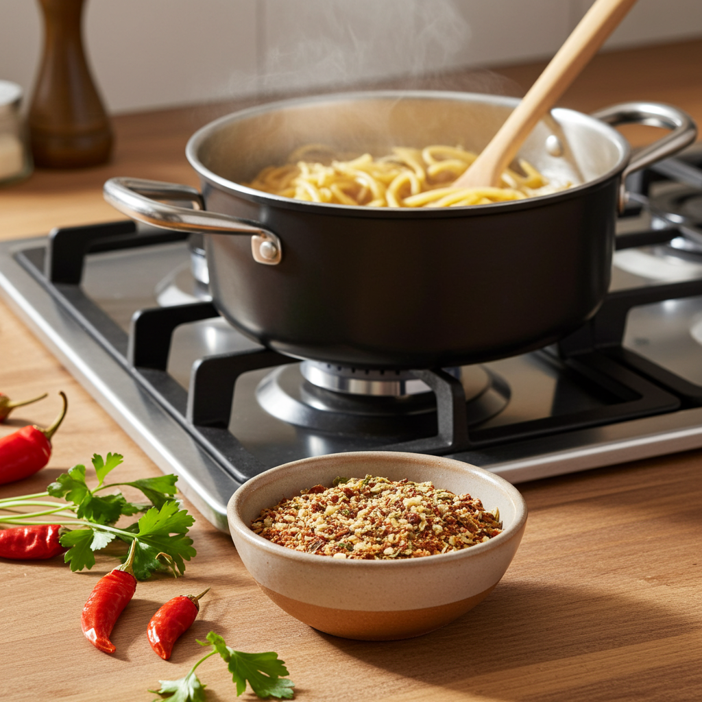 Aglio Olio &amp; Peperoncino (mélange d'épices)