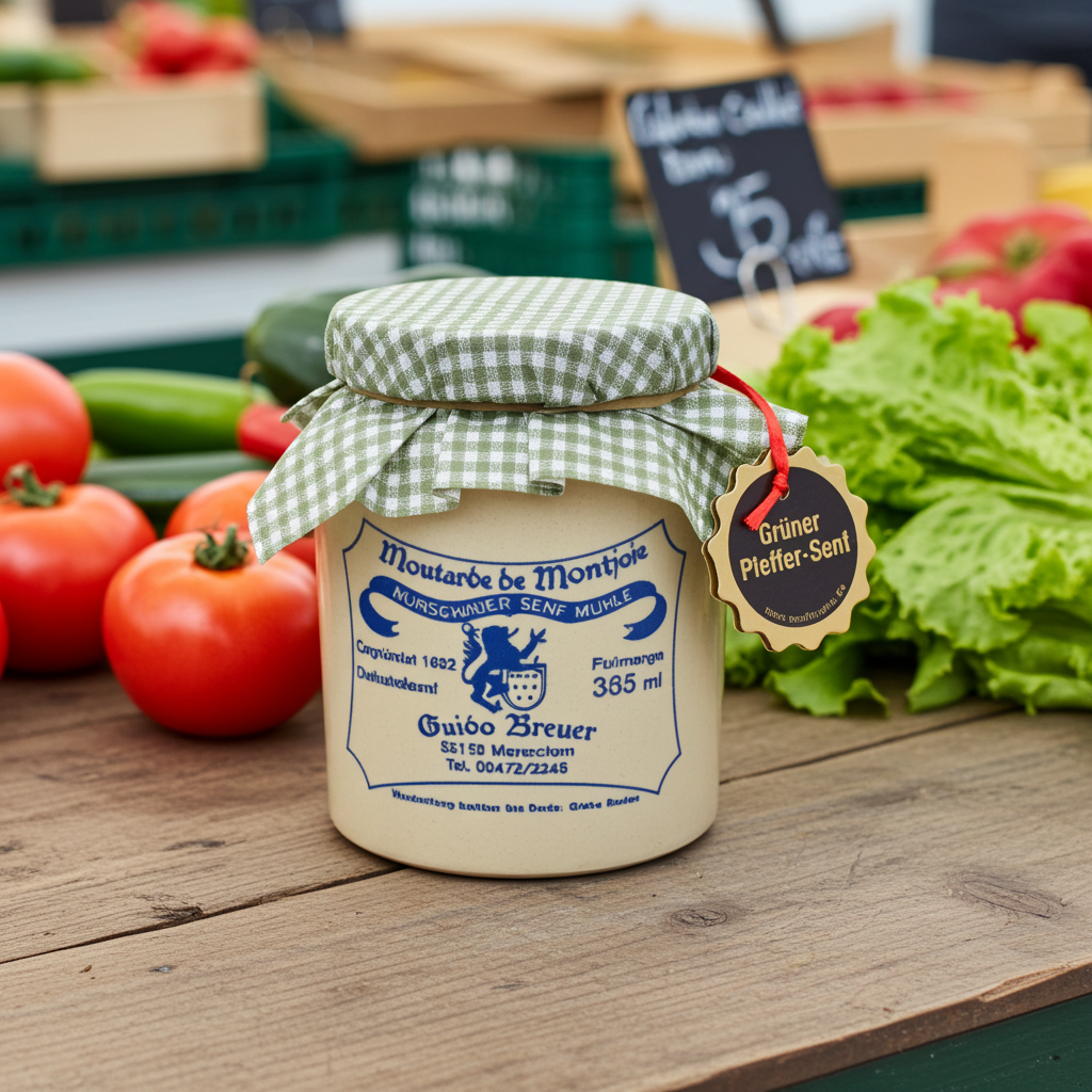 Grüner-Pfeffer-Senf Monschauer Senf Historische Senfmühle Monschau 335 ml