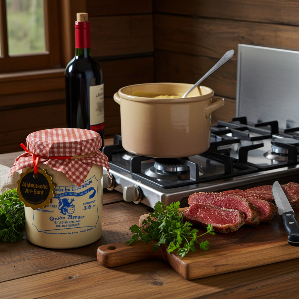 Altdeutsche Art Monschauer Senf Historische Senfmühle Monschau 335 ml