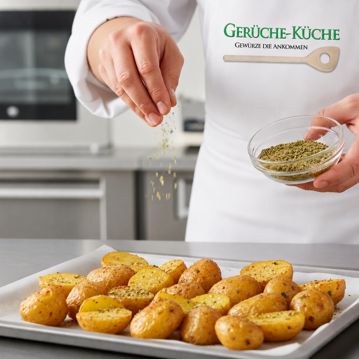 fried potatoes fine (seasoning preparation)