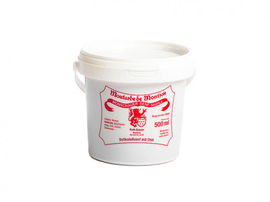 Chili Senf - Monschauer Senf - Moutarde de Montjoie - 500 ml