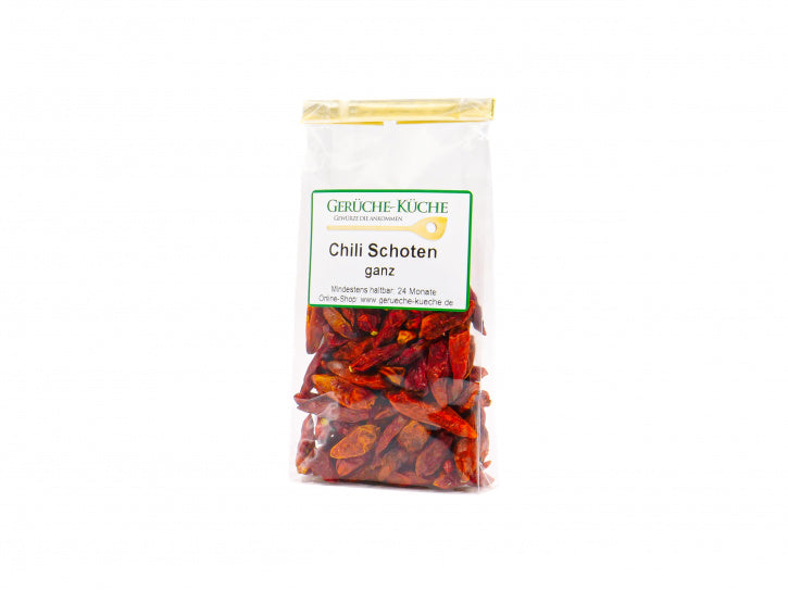Chili Schoten ganz, Pili Pili