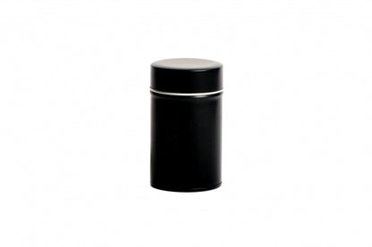 Runde Teedose - Kräuterdose schwarz klein