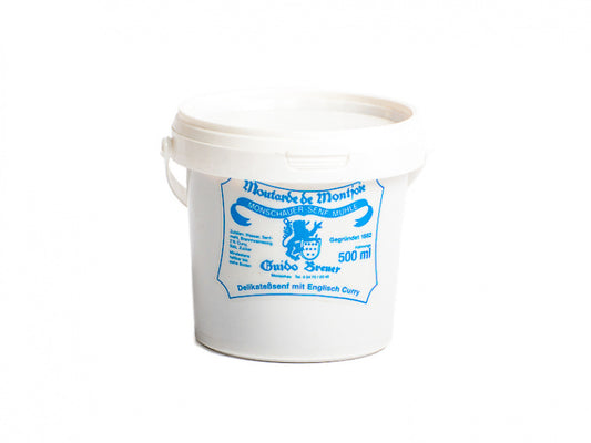Englisch Curry Senf - Monschauer Senf - Moutarde de Montjoie - 500 ml