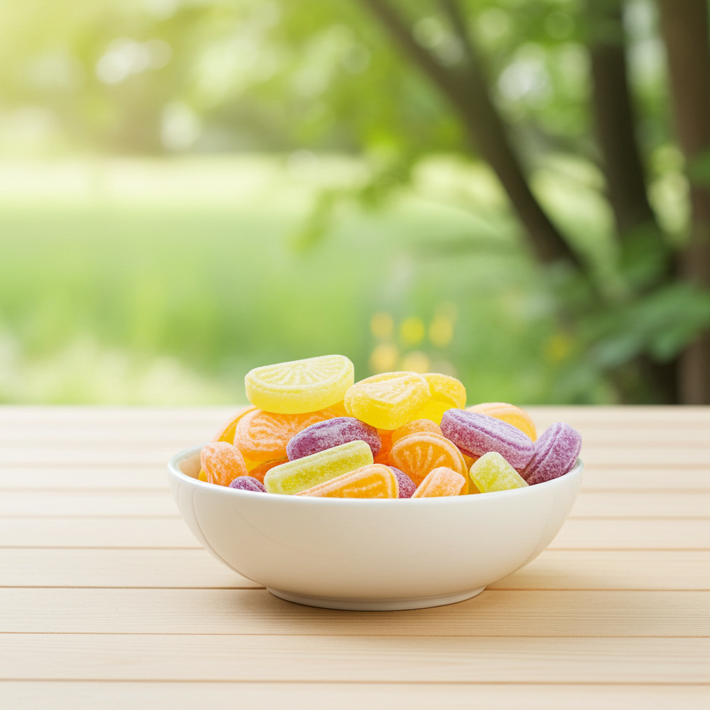 Orange-Zitrone Schnitten Fruchtbonbons Produktansicht