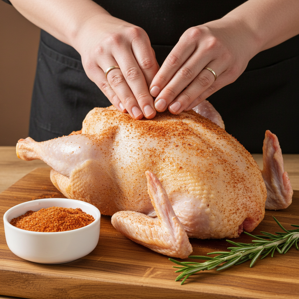roast chicken (seasoning preparation)
