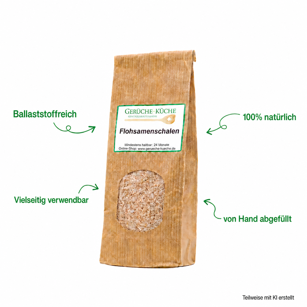 Psyllium seeds whole - swelling agent