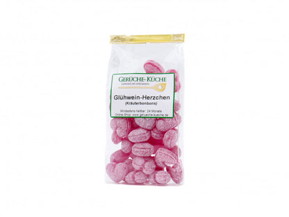 Glühweinherzen (Kräuterbonbons)