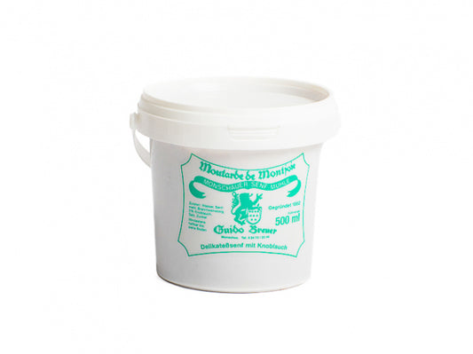 Knoblauch-Senf - Monschauer Senf - Moutarde de Montjoie - 500 ml