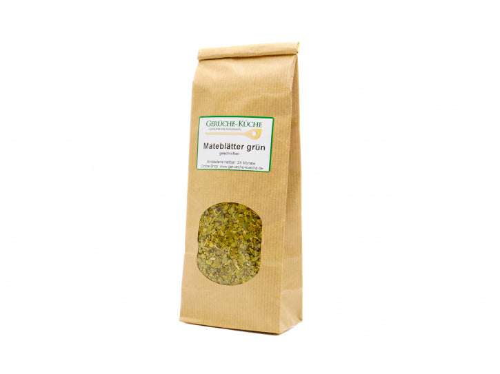 Mateblätter (grün, geschnitten) - Mate-Tee