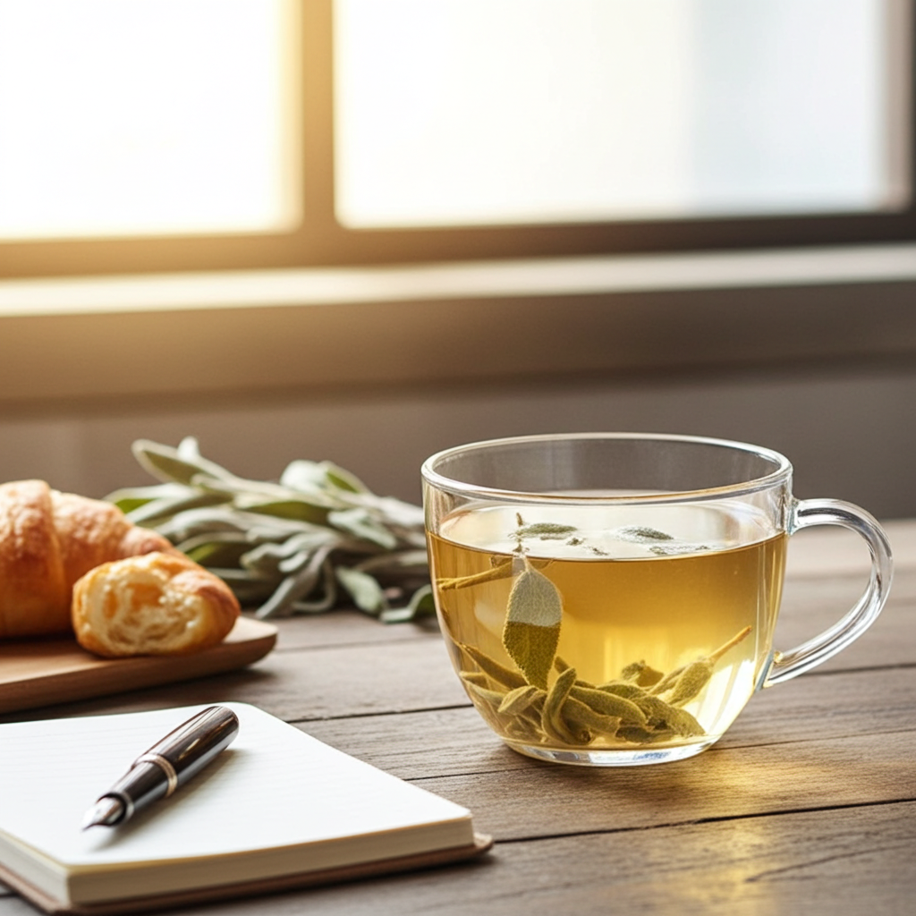 whole sage leaves - sage tea