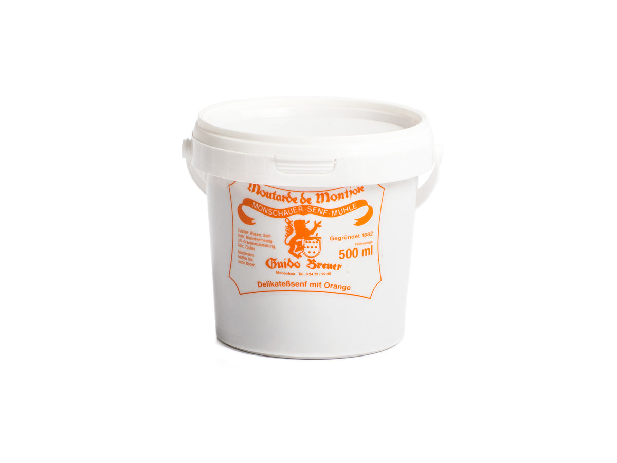 Orange mustard - Monschau mustard - Moutarde de Montjoie - 500 ml
