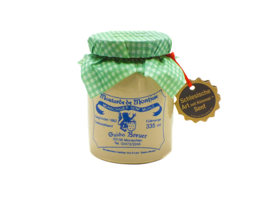 Schlesische Art mit Kümmel Senf- Monschauer Senf - 335 ml