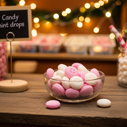 Orientalische Minzdrops Kräuterbonbons Nahaufnahme