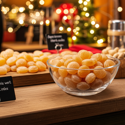 Zuckerfreie Alpenkräuter Bonbons Kräuterbonbons Nahaufnahme