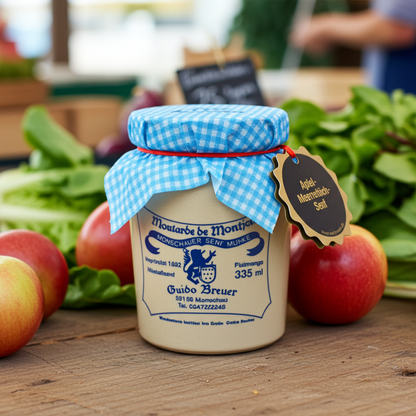 Apfel-Meerrettich-Senf Monschauer Senf Historische Senfmühle Monschau 335 ml