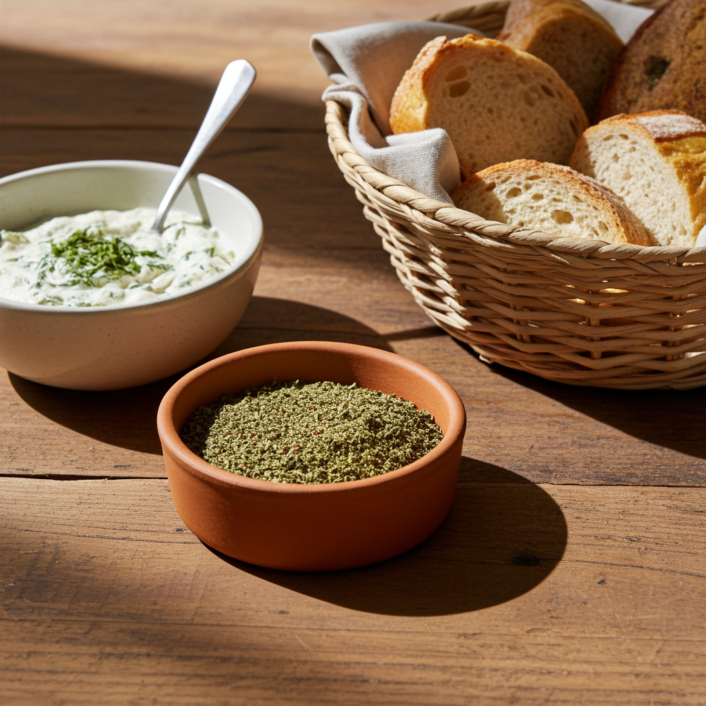 dipping garden herbs (spice preparation)