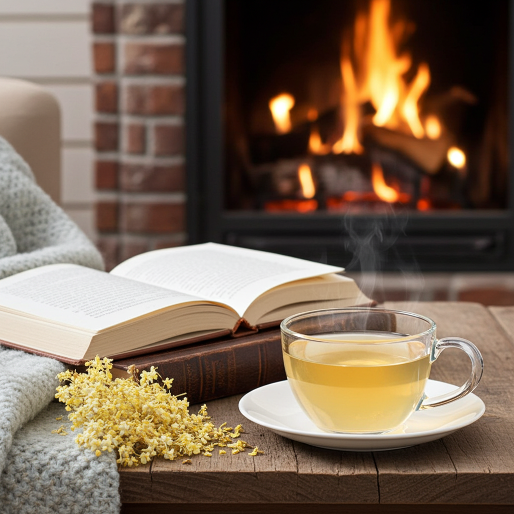 Fleurs de sureau, frottées