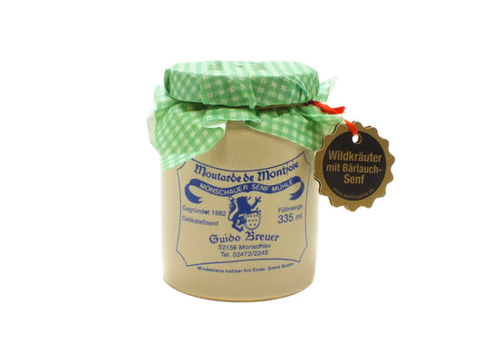 Wildkräuter mit Bärlauch - Monschauer Senf - 335 ml