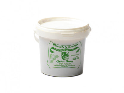 Wildkräuter mit Bärlauch Senf - Monschauer Senf - Moutarde de Montjoie - 500 ml