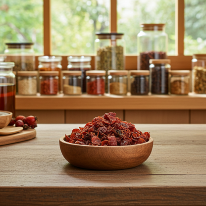 écorces d'églantier (coupées)