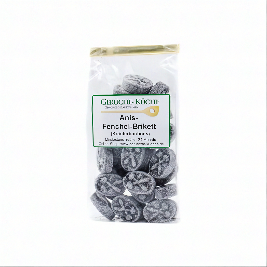 Anis-Fenchel-Brikett Kräuterbonbons Detailansicht